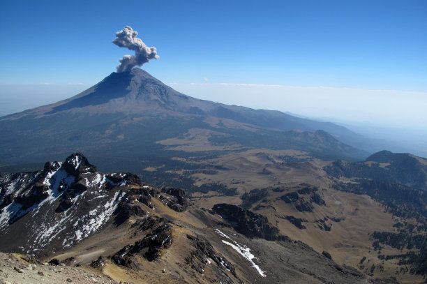 波波卡特佩特火山 Popocatepetl volcano